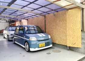 Remake of the parking lot wall process 12