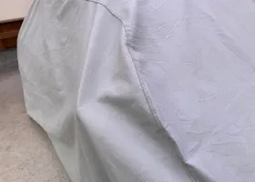 Sew and adjust the general-purpose body cover according to the shape of my CITY. / 汎用ボディーカバーをシティの形に合わせて縫って調整 process 2