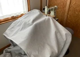 Sew and adjust the general-purpose body cover according to the shape of my CITY. / 汎用ボディーカバーをシティの形に合わせて縫って調整 process 7
