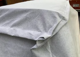 Sew and adjust the general-purpose body cover according to the shape of my CITY. / 汎用ボディーカバーをシティの形に合わせて縫って調整 process 9