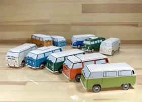 VolksWagen Type II BUS (side) / VW タイプ2 バス 集合写真