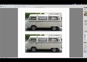 Decoration lines to a BUS body / バスのボディへデコレーションライン入れ 1