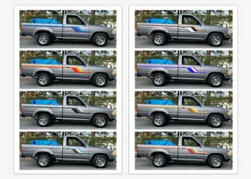 5th generation HiLux body side decoration decals /ボディサイドデカールを 5代目 ハイラックスへ 1