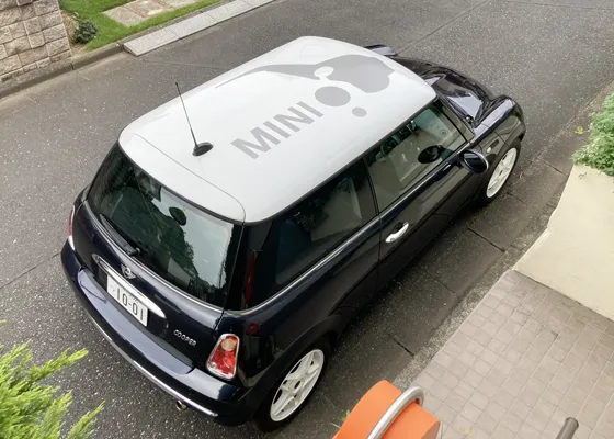 MINI Designer's choice logo on the roof / ミニ デザイナーズチョイス ロゴマークをルーフへ