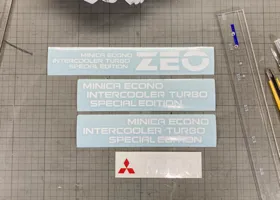 MITSUBISHI Minica ECONO ZEO decals /三菱ミニカ エコノ ZEO のすべてのデカールを作成 5
