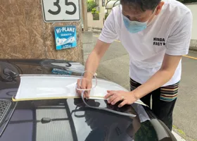 Racing stripe on the bonnet roof / レーシングストライプをボンネットへ 6