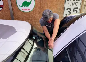 Racing stripe on the bonnet roof / レーシングストライプをボンネットへ 7