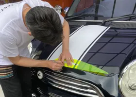 Racing stripe on the bonnet roof / レーシングストライプをボンネットへ 8