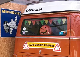 SLOW MOVING PUMPKIN Sticker