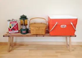 Folding bench for CAMP image