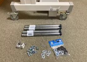 I added wood table to Industrial comprehensive feed arm sewing machine / 総合送りミシン 'TK-8B' 工業用総合送り腕ミシンにウッドテーブルを取り付けて平ミシン化 process 10