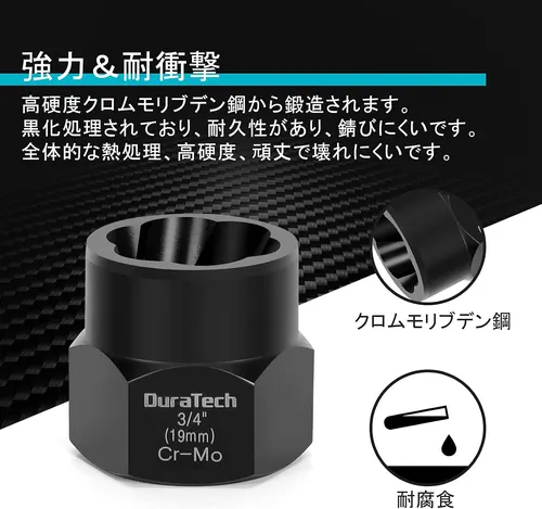 内側が逆ねじ状。食い込ませて回す