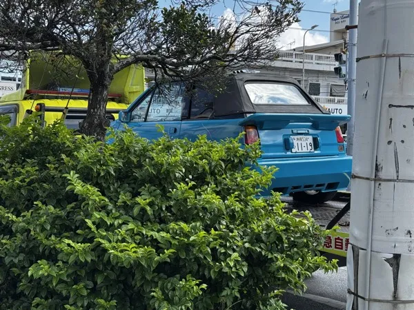 積載車上のリア